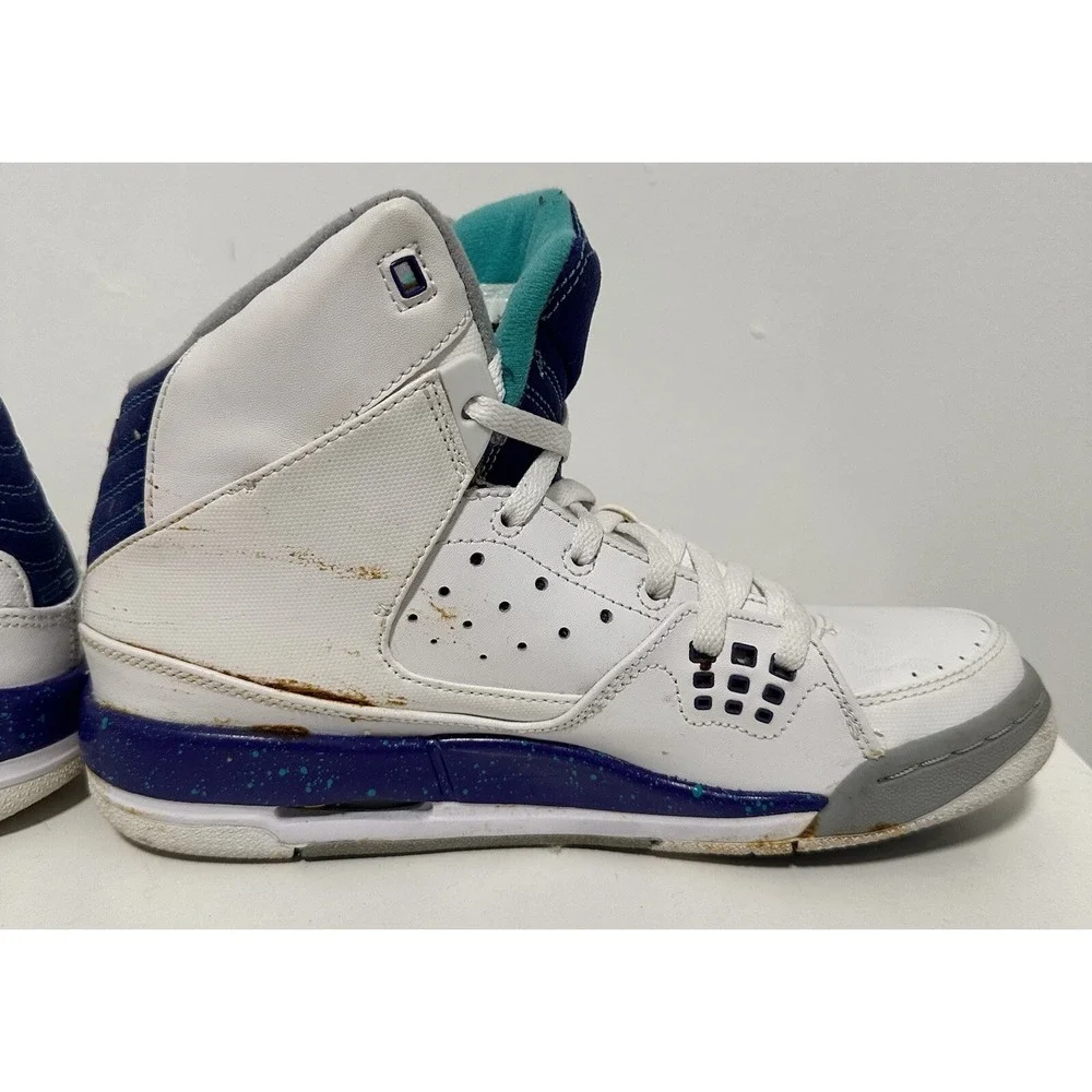 Nike Air Jordan Shoes Kids 6Y SC-1 538699-109 White Grape Basketball Sneakers‎